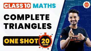 Triangles Class 10 Full Chapter One Shot Revision | NCERT Class 10th Maths Chapter-6 | CBSE 2024