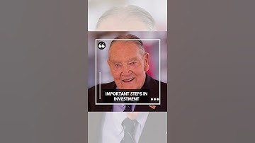 Important Steps in Investment by John Bogle