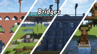 Minecraft Bridge Bonanza: Build 4 STUNNING Bridge Styles!