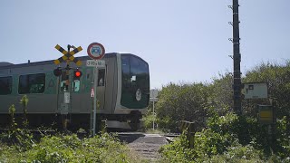 JR烏山線　穴切踏切