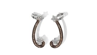 Rarities 0.33ct Diamond Star Cuff Earrings