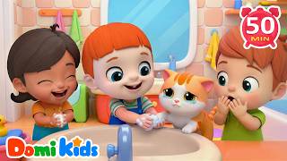 Washing Hands Song | Good Habits \u0026 Learning Fun | Kids Songs \u0026 Nursery Rhymes | Domi Kids