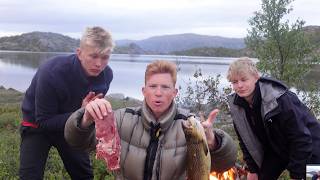 Camping and fishing with Norway boys