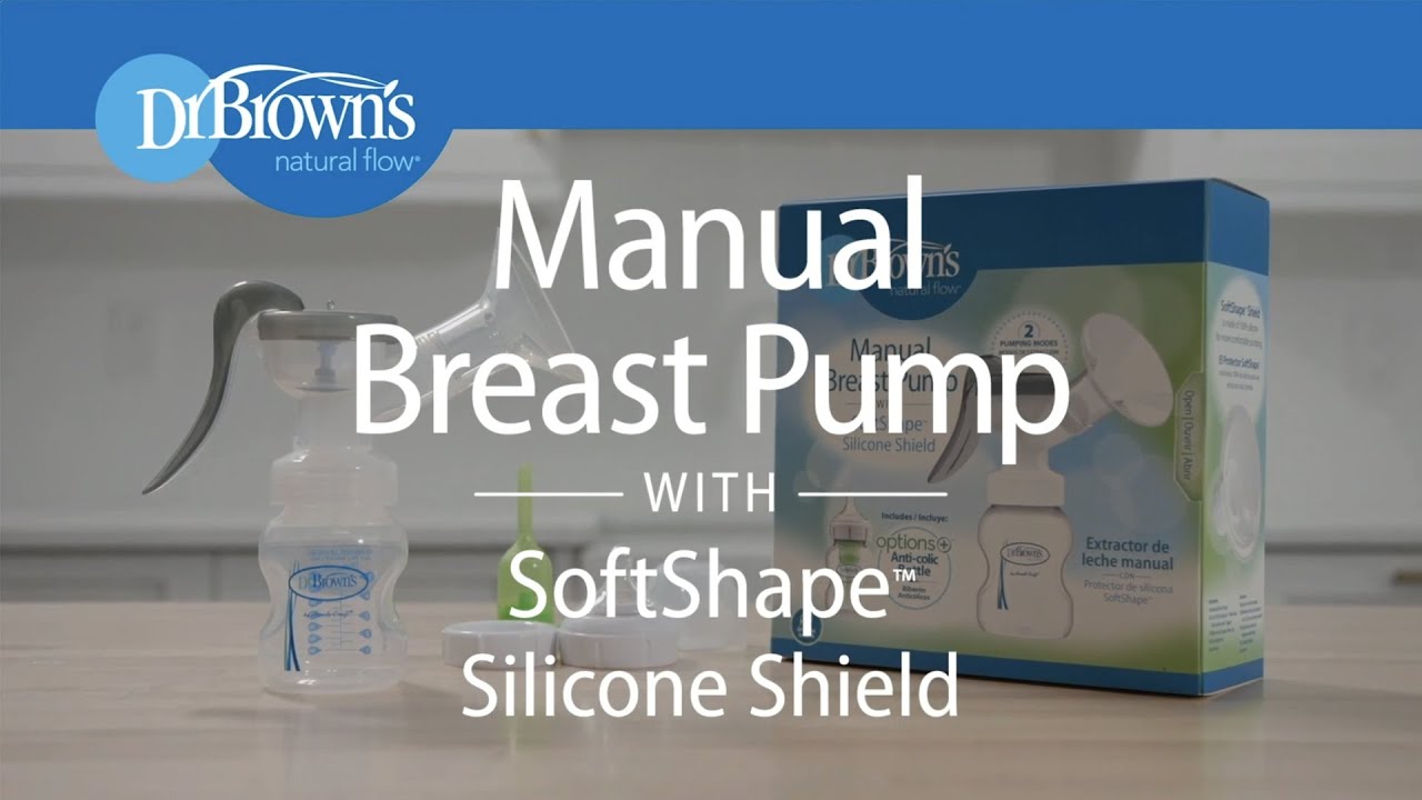 Dr. Brown's Manual Breast Pump with SoftShape™ Silicone Shield