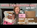 Opening 7 New Subscription Boxes | April 2021 |  First Glances and Second Chances