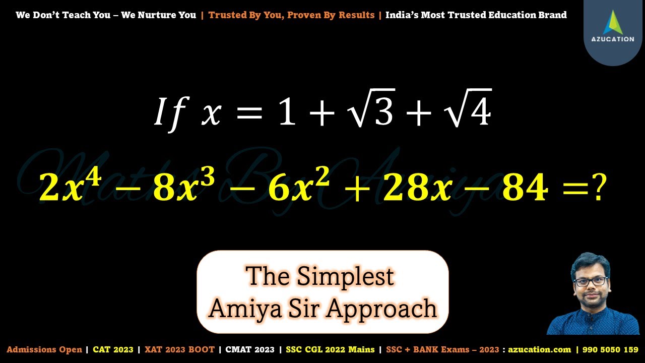 Amiya Sir Approach Toughest Algebra For XAT CAT SSCCGL 1 3 4 amiya-sir-approach-toughest-algebra-for-xat-cat-ssccgl-1-3-4