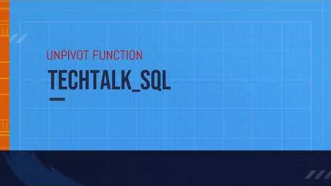 Unpivot Function Oracle - conversion of columns to rows #sql  #oracle @TechTalk_SQL #dbms