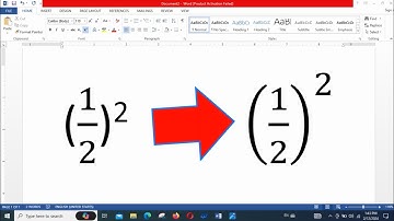 How to Write Power and Brackets in MS Word | MS Word में Power और Bracket लिखना