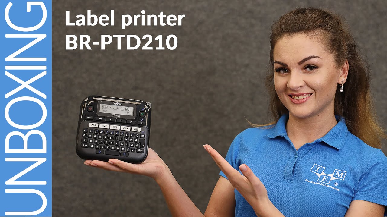 jam tuberculosis I doubt it BR PTD210VP - Label printer - UNBOXING - YouTube