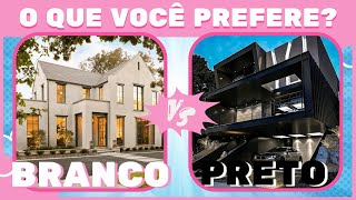 30 PERGUNTAS 🔄 O QUE VOCÊ PREFERE? | Edição BRANCO vs PRETO | jogo das escolhas screenshot 5