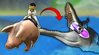 GETTING CHASED BY A GIANT ALLIGATOR! (Amazing Frog)