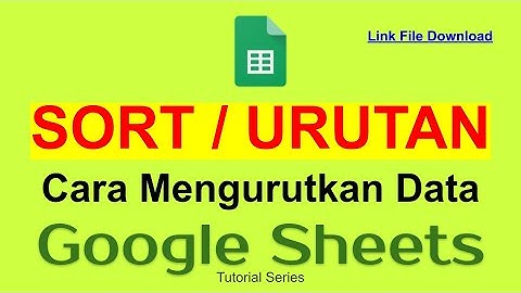 70 Sort - 4 Cara Mengurutkan Data