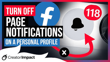 How to TURN OFF Facebook Page notifications (on your Personal Profile)