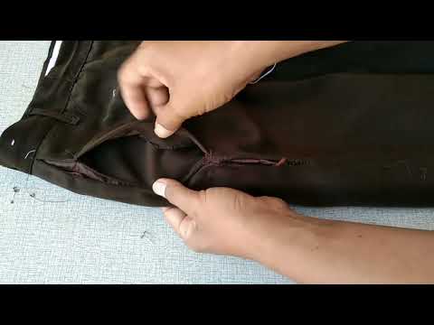 Cara menjahit celana sobek di bagian kantong #sewingtips