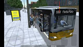 Proton Bus Simulator Urbano. Карта: Fiktivdorf. Маршрут:Nº100. Автобус: Mersedes_O530_FR.