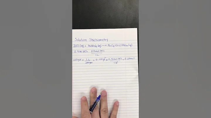 Solution Stoichiometry Problem
