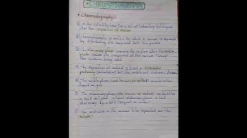 # Chromatography ⚗️🧪# easy notes# shorts