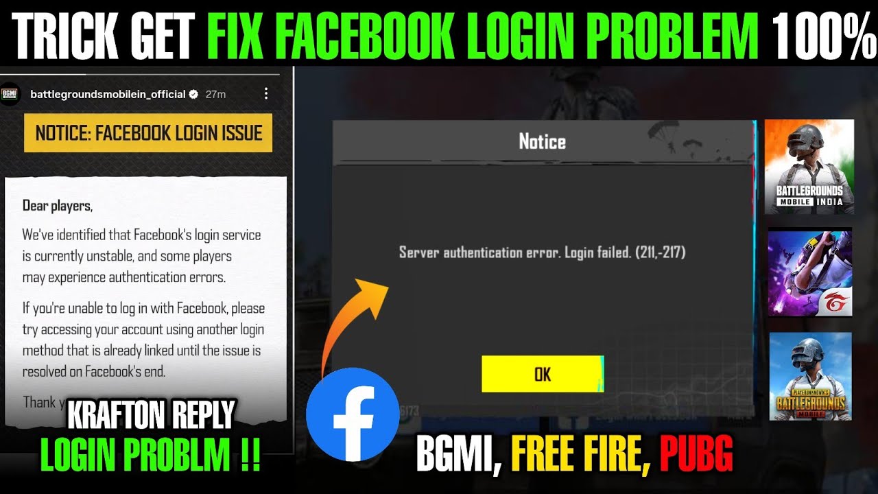 Trick Get Fix Facebook Login Problem 100% | How To Solve Facebook Login ...