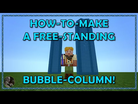 How To Make a Free-Standing Bubble Column Elevator | Minecraft Bedrock v 1.18.2