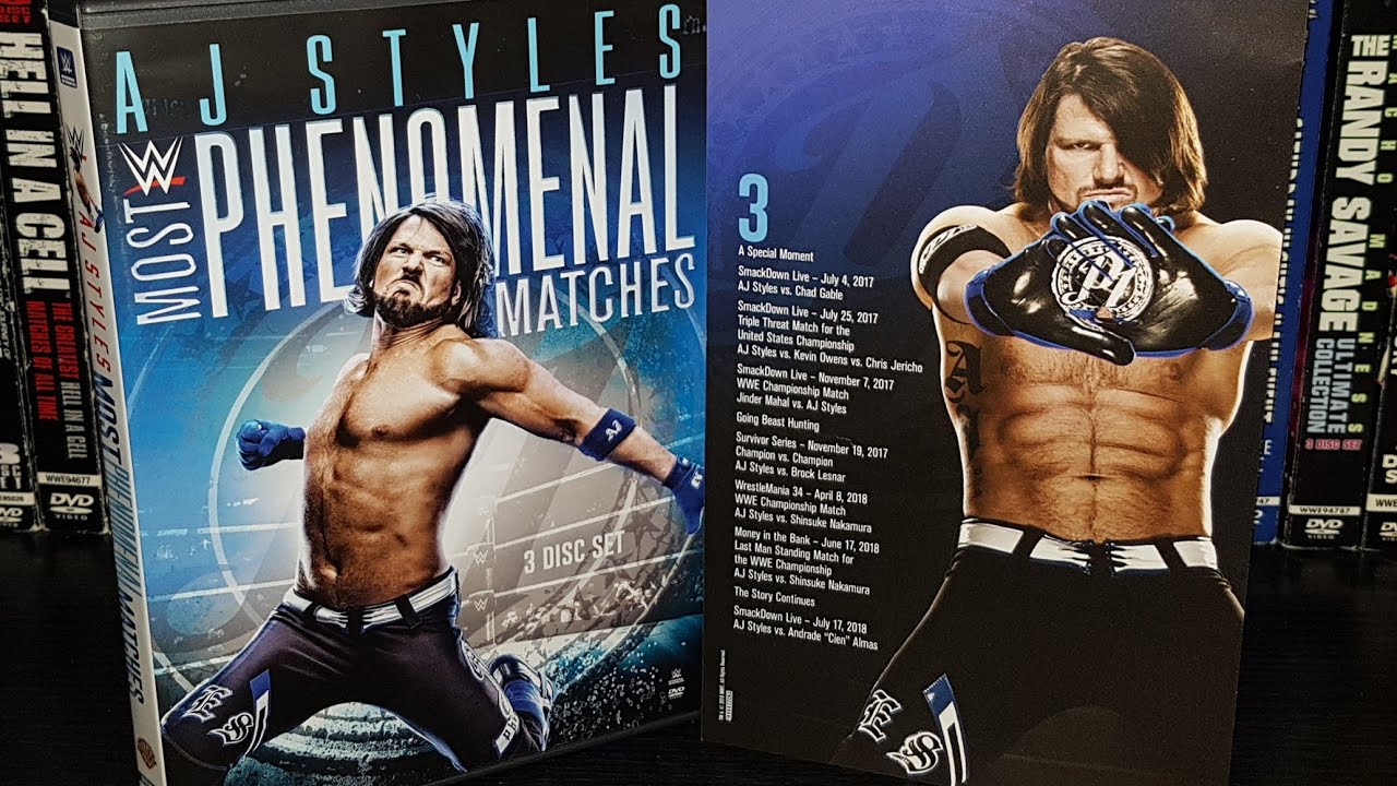 WWE AJ Styles: Most Phenomenal Matches DVD Review & Match
