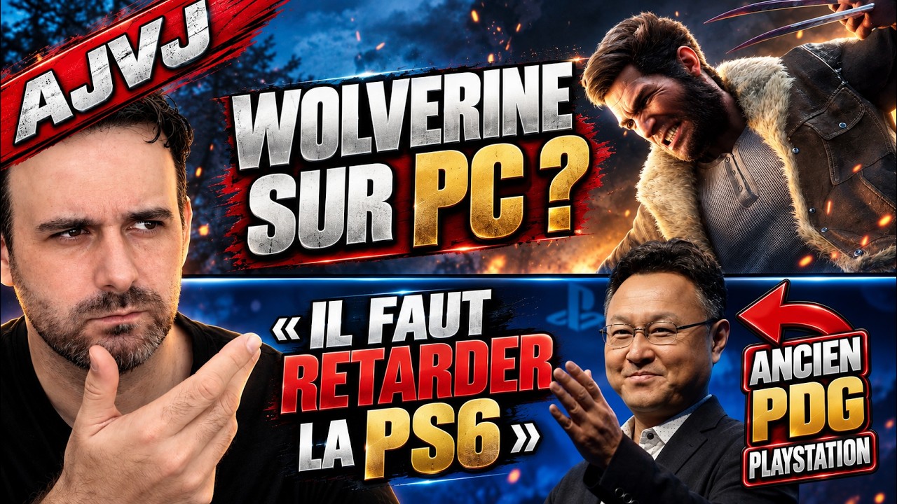 Wolverine tourne déjà sur PC 😅 Encore un piratage PSN, le nouveau jeu de Houser bientôt présenté,...