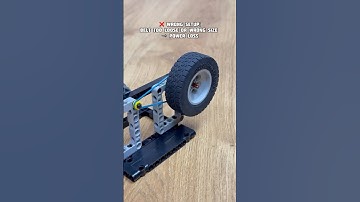 Wrong Vs Correct Belt Drive Setup #lego #legotechnic #technic #mechanical #mechanism