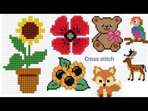 Easy Counted Cross Stitch Patterns For Everything | Dusutti Cross ...