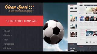 Clean Sport - 18 PSD Sport Template | Themeforest Website Templates and Themes