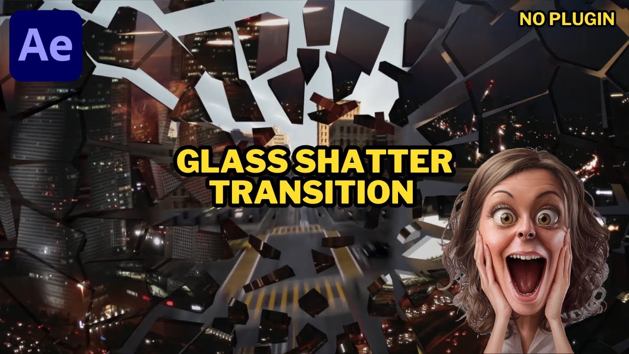 Glass Shatter Transition In After Effects | After Effects Tutorial ...