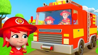 Wheels on the Fire Truck + Nursery Rhymes & Baby Songs