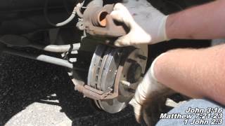Front Brake Pads & Rotors Replacement How to Infiniti J30