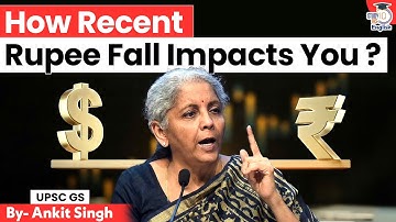 Rupee at Record Low: What It Means for Inflation, Imports & More! | Ankit Singh | StudyIQIAS English