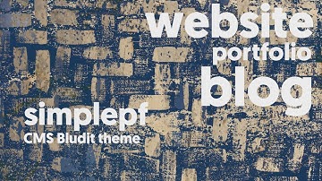 simplepf - pf / blog Bludit theme