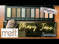 Melt Cosmetics Mary Jane Eyeshadow Palette Swatches