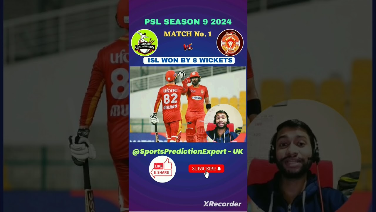 NEWS: ISL won the Match & GL/SL Win in LAH vs ISL Match No.1 😁Dream11 Prediction 