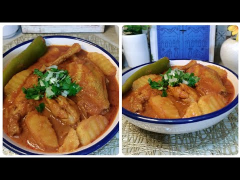 مرقة بطاطا بالدجاج العربي سريعة التحضير بنة على بنة Mar9et Batata