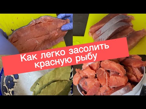 Как ПРОСТО засолить любую красную рыбу ДОМА. Малосольная красная рыба легко
