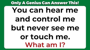 ONLY A GENIUS CAN ANSWER THESE 10 TRICKY RIDDLES | Riddles Quiz - Part 34