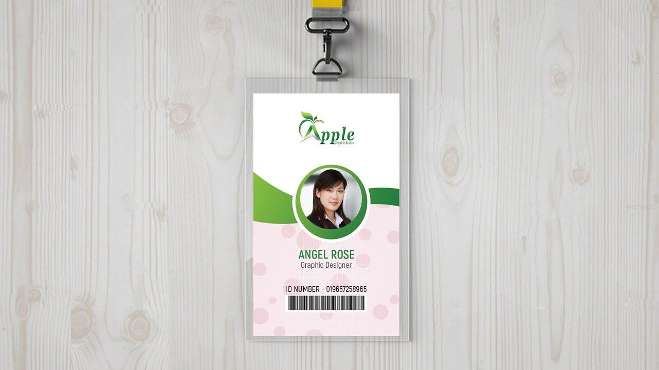  ID  Badge Design Tutorial  Size of ID  Card  in Photoshop  
