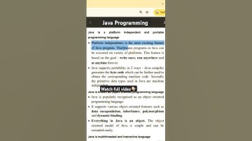 MSBTE | Diploma | K scheme | Java Programming | Unit 1 #shorts  #msbte #diploma #polytechnic #viral
