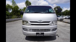 Hiace commuter YOM 2008- PA8594E Hiace commuter YOM 2008- PA8594E