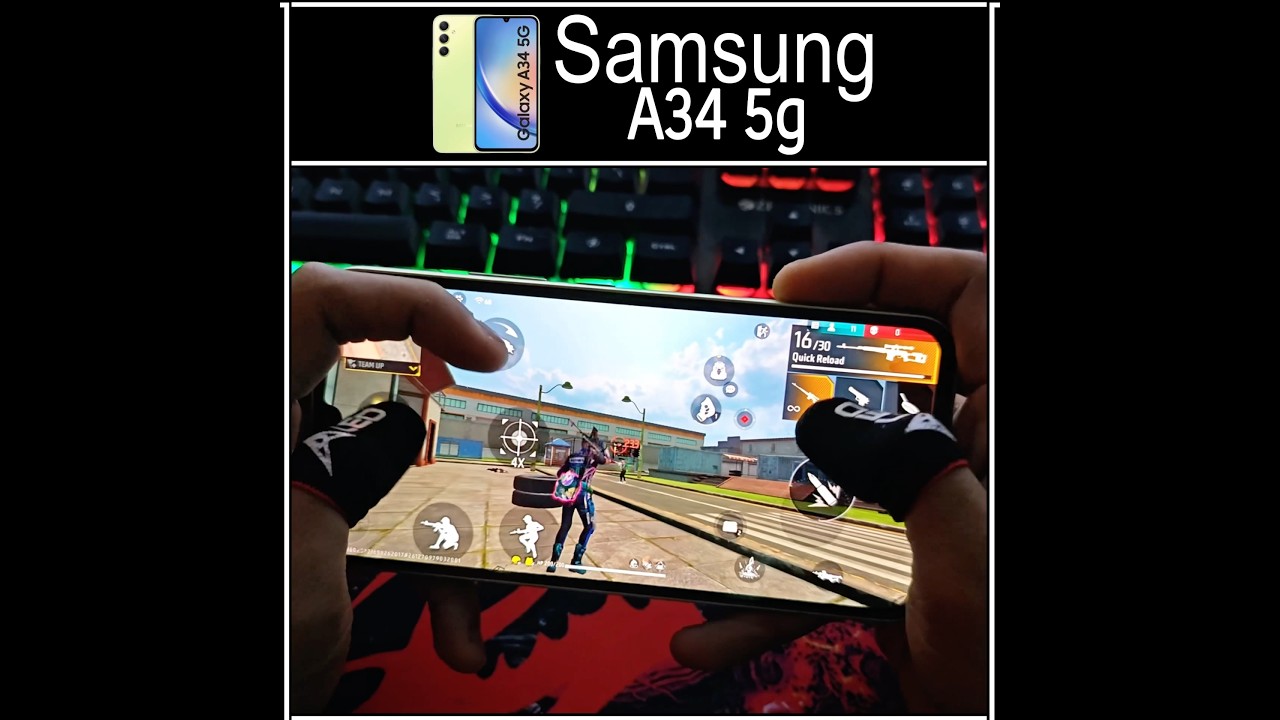 Samsung A34 5g Free Fire Gameplay And Handcam Sensitivity Setting Short Video