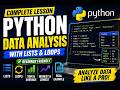 Learn Python Data Analysis for Beginners (Max, Min, Range, Sum, Average Explained)