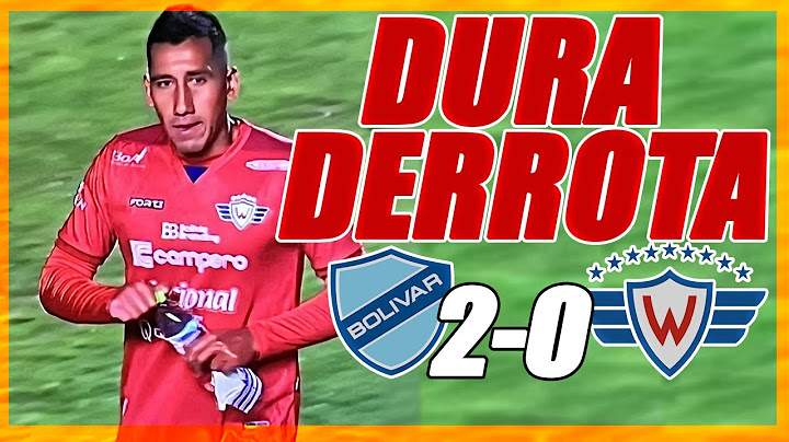 Clásico BOLIVIANO para el OLVIDO...💥😖🔴🔵 Bolívar 2 Wilstermann 0