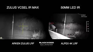 HikMicro Alpex 4K LRF - Arken Zulus Comparison - Nightvision