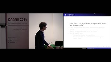 "Deep-er Kernels" Dr. John Shawe-Taylor (ICPRAM 2014)