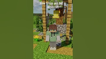 How to use aim bot in minecraft (for free) #shorts