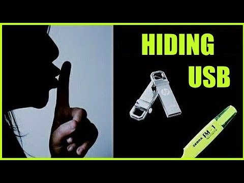 Learn how to hide a USB Flash Drive