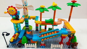 Satisfying ASMR Marble Run Race | Building Blocks | Xylophone | Lego Duplo | 3 Track Combo | 19 Mins