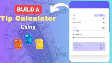 🔴 Build A JavaScript tip calculator | tip calculator